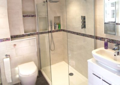 bathroom irridescent sparkle